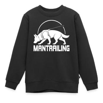 Deutscher Schäferhund Mantrailing Hundesport Hunde - Kinder Premium Organic Sweatshirt - Schwarz - Vorne - AI Model Kid Female (0cm)