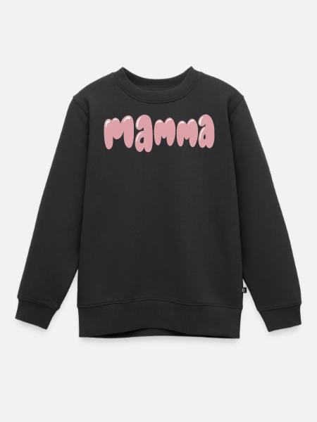 Pétillante Maman Style Joueuse Rose - Sweat Premium enfant bio - noir