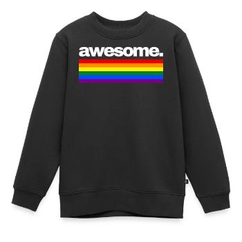 génial - Sweat Premium enfant bio - noir - Devant - AI Model Kid Female (0cm)