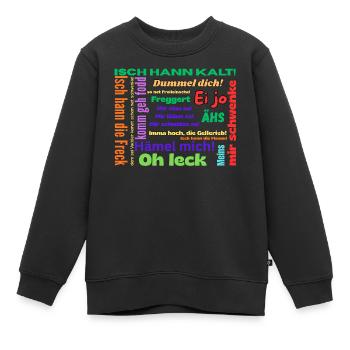 Saarland - Kinder Premium Organic Sweatshirt - Schwarz - Vorne - AI Model Kid Female (0cm)