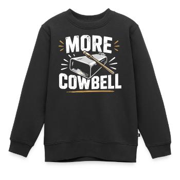 Mehr Kuhglocke - Kinder Premium Organic Sweatshirt - Schwarz - Vorne - AI Model Kid Female (0cm)