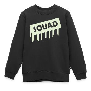 squad - Kinder Premium Organic Sweatshirt - Schwarz - Vorne - AI Model Kid Female (0cm)