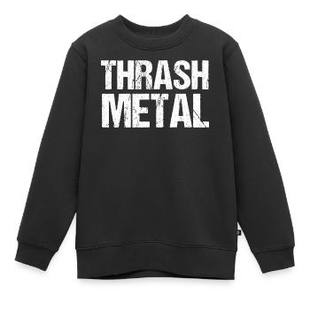 Thrash Metal Grunge-Typografie - Kinder Premium Organic Sweatshirt - Schwarz - Vorne - AI Model Kid Female (0cm)