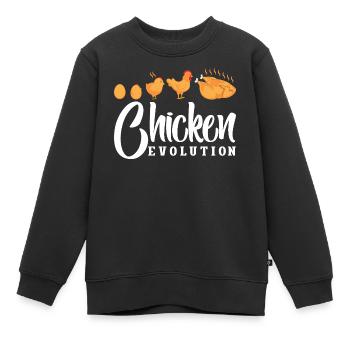 Poulets Whisperer Poulets Poulets Poulets Gardiens de poulets - Sweat Premium enfant bio - noir - Devant - AI Model Kid Female (0cm)
