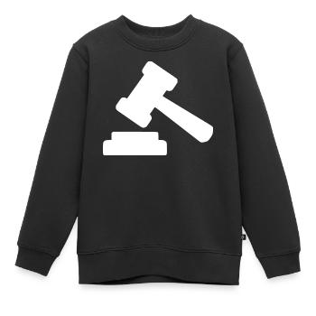 Avocat Droit Droit Avocat Balance Droit Judiciaire - Sweat Premium enfant bio - noir - Devant - AI Model Kid Female (0cm)