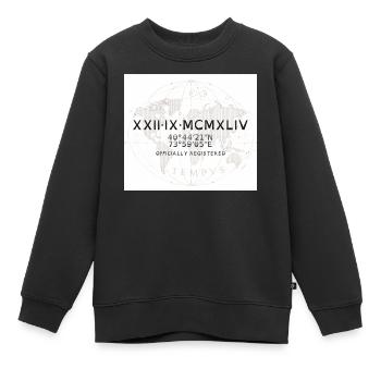 Tempos Coordonnées NYC 1944 - Sweat Premium enfant bio - noir - Devant - AI Model Kid Female (0cm)