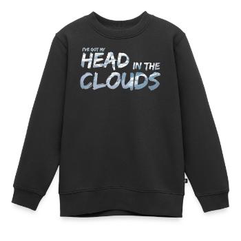 Head in the Clouds von Tagträumern - Kinder Premium Organic Sweatshirt - Schwarz - Vorne - AI Model Kid Female (0cm)