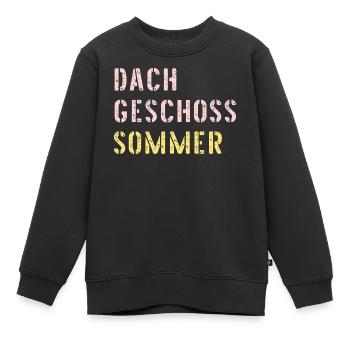 Dachgeschoss Sommer Hitze - Kinder Premium Organic Sweatshirt - Schwarz - Vorne - AI Model Kid Female (0cm)