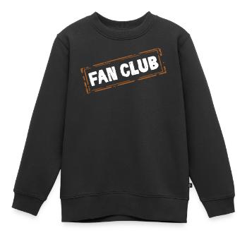 Fan Club - Sweat Premium enfant bio - noir - Devant - AI Model Kid Female (0cm)