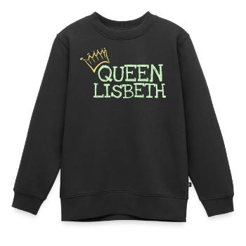 Lisbeth - Kinder Premium Organic Sweatshirt - Schwarz - Vorne - AI Model Kid Female (0cm)