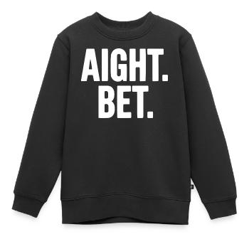 Alles klar. Wette. - Kinder Premium Organic Sweatshirt - Schwarz - Vorne - AI Model Kid Female (0cm)