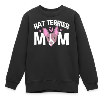 Rat Terrier - Kinder Premium Organic Sweatshirt - Schwarz - Vorne - AI Model Kid Female (0cm)