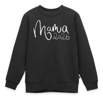Mom 2026 - Kids Premium Organic Sweatshirt - black - Front - AI Model Kid Female (0cm)