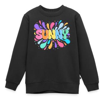 Sunny PopArt Multicolor - Kinder Premium Organic Sweatshirt - Schwarz - Vorne - AI Model Kid Female (0cm)