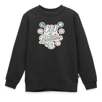 CEO von Bedtime: Sleepy Icons - Kinder Premium Organic Sweatshirt - Schwarz - Vorne - AI Model Kid Female (0cm)