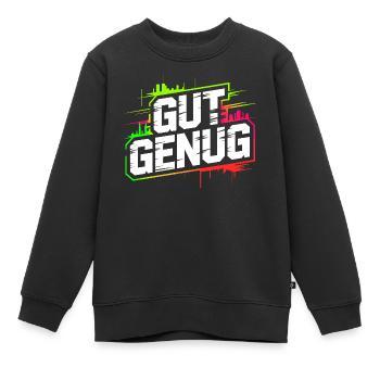 Gut Genug Selbstliebe Ich Bin Gut Genug Selbstwert - Kinder Premium Organic Sweatshirt - Schwarz - Vorne - AI Model Kid Female (0cm)