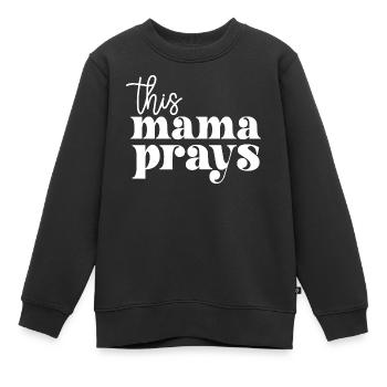 Self Love Club - Kids Premium Organic Sweatshirt - black - Front - AI Model Kid Female (0cm)
