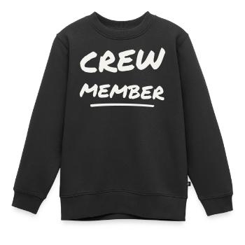 Lettrage au pinceau des membres de l’équipe - Événement du personnel - Sweat Premium enfant bio - noir - Devant - AI Model Kid Female (0cm)