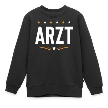 Arzt Beruf - Kinder Premium Organic Sweatshirt - Schwarz - Vorne - AI Model Kid Female (0cm)