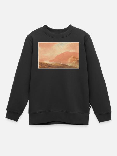 Château sur une rivière - Sweat Premium enfant bio - noir