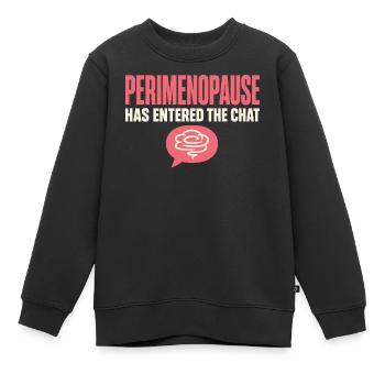 Cadeau de la quarantaine de la périménopause, brouillard cérébral, ménopause - Sweat Premium enfant bio - noir - Devant - AI Model Kid Female (0cm)