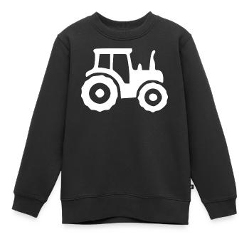 Traktor Landwirtschaft Bauern Geschenk - Kinder Premium Organic Sweatshirt - Schwarz - Vorne - AI Model Kid Female (0cm)