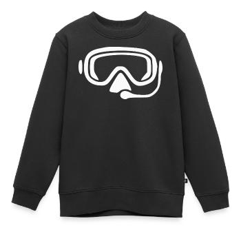 Taucherbrille tauchen Taucher Geschenk - Kinder Premium Organic Sweatshirt - Schwarz - Vorne - AI Model Kid Female (0cm)