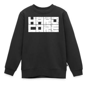 Hardcore - Kinder Premium Organic Sweatshirt - Schwarz - Vorne - AI Model Kid Female (0cm)