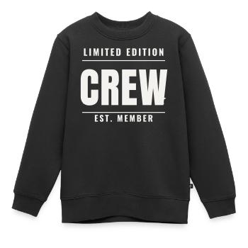 Événement du personnel de l’équipe Édition Limitée Badge Est Crew - Sweat Premium enfant bio - noir - Devant - AI Model Kid Female (0cm)