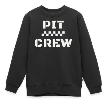 Équipe de course de Pit Crew Motorsport Course aux stands - Sweat Premium enfant bio - noir - Devant - AI Model Kid Female (0cm)