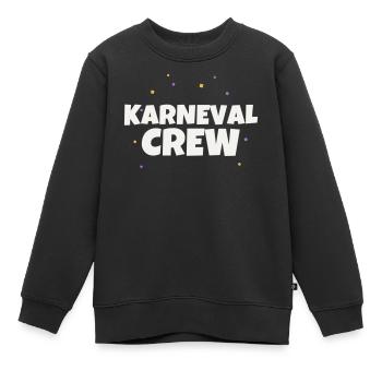 Karneval Crew Fasching Kostuem Party Gruppe Feiern - Kinder Premium Organic Sweatshirt - Schwarz - Vorne - AI Model Kid Female (0cm)