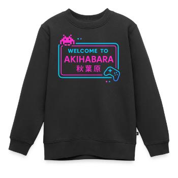 Welcome to Akihabara - Sweat Premium enfant bio - noir - Devant - AI Model Kid Female (0cm)