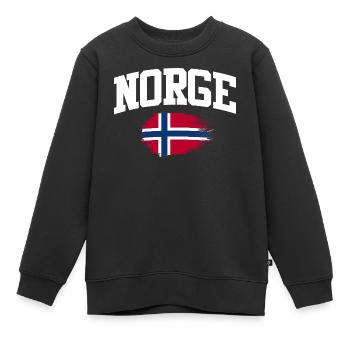 Norway Vacation Norge Fjords Travel Scandinavian - Kinder Premium Organic Sweatshirt - Schwarz - Vorne - AI Model Kid Female (0cm)