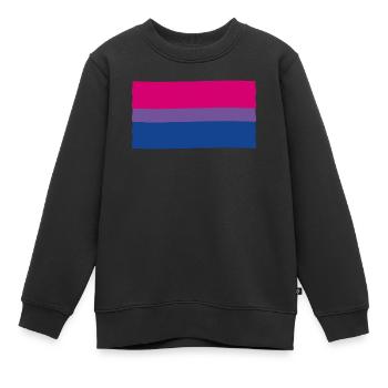 Bisexuelle Pride Flagge - Kinder Premium Organic Sweatshirt - Schwarz - Vorne - AI Model Kid Female (0cm)