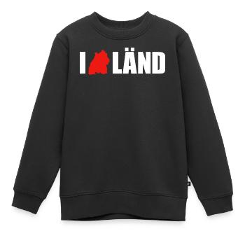 J’aime Länd Baden-Wurtemberg - Sweat Premium enfant bio - noir - Devant - AI Model Kid Female (0cm)