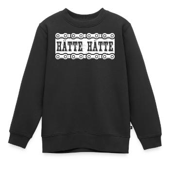 Chaîne de vélo - Sweat Premium enfant bio - noir - Devant - AI Model Kid Female (0cm)