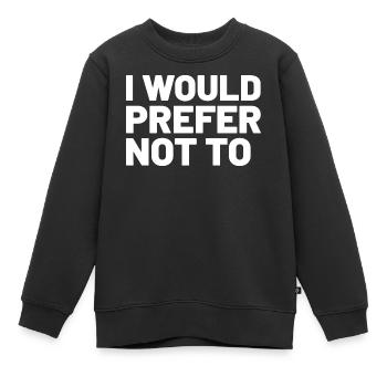 Bartleby - Kinder Premium Organic Sweatshirt - Schwarz - Vorne - AI Model Kid Female (0cm)