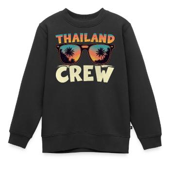 Thailand Crew - Kinder Premium Organic Sweatshirt - Schwarz - Vorne - AI Model Kid Female (0cm)