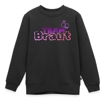 Équipe Bride - Sweat Premium enfant bio - noir - Devant - AI Model Kid Female (0cm)