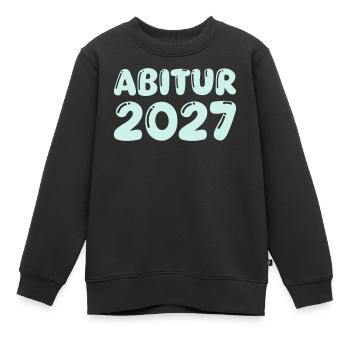 abitur_2027 - Kinder Premium Organic Sweatshirt - Schwarz - Vorne - AI Model Kid Female (0cm)