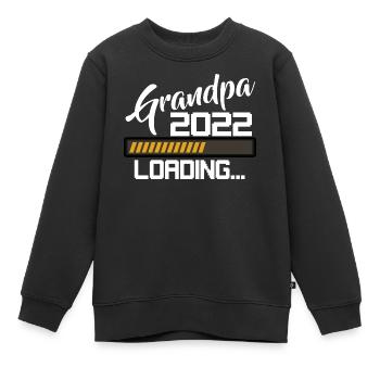 Grand-père en charge 2022 - Sweat Premium enfant bio - noir - Devant - AI Model Kid Female (0cm)