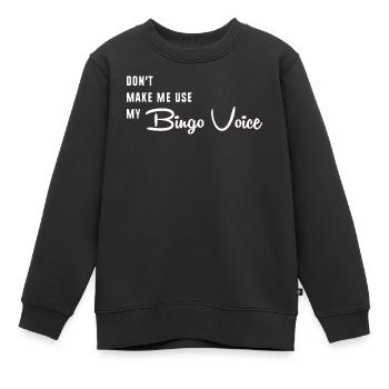 Bingo - Sweat Premium enfant bio - noir - Devant - AI Model Kid Female (0cm)