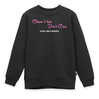 Lungenkrebs Krebs Krebs-Überlebender Krebs stinkt - Kinder Premium Organic Sweatshirt - Schwarz - Vorne - AI Model Kid Female (0cm)