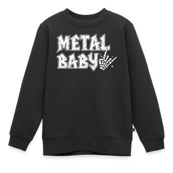 Metal Baby Baby Baby Rock Heavy Metal Geschenk - Kinder Premium Organic Sweatshirt - Schwarz - Vorne - AI Model Kid Female (0cm)