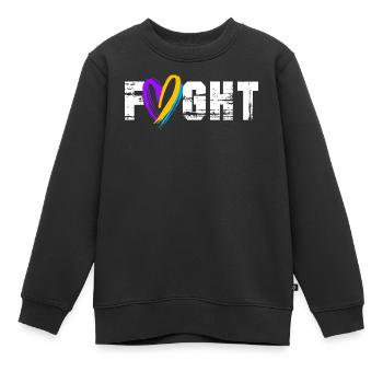 Blasenkrebs Krebs Blase - Kinder Premium Organic Sweatshirt - Schwarz - Vorne - AI Model Kid Female (0cm)