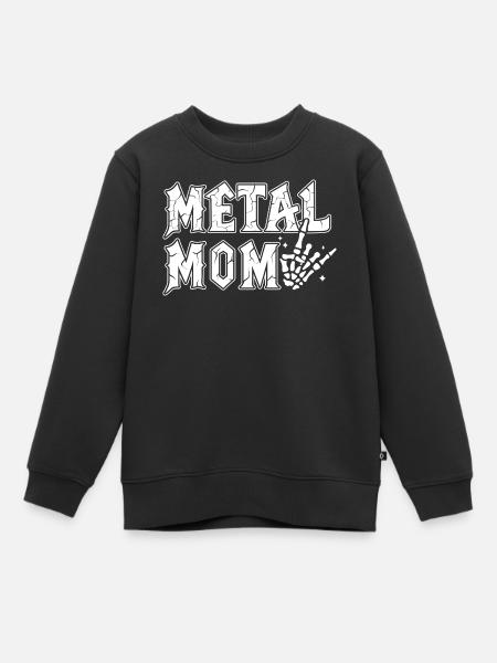 Metal Mom Cadeau Maman Heavy Metal Rock - Sweat Premium enfant bio - noir