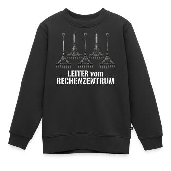 Rechenzentrum Design Gartengeräte Rechen Leiter - Kinder Premium Organic Sweatshirt - Schwarz - Vorne - AI Model Kid Female (0cm)