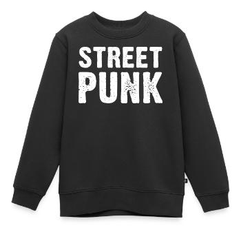 Street Punk - Kinder Premium Organic Sweatshirt - Schwarz - Vorne - AI Model Kid Female (0cm)