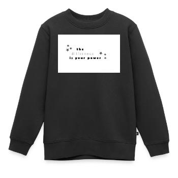 difference - Kinder Premium Organic Sweatshirt - Schwarz - Vorne - AI Model Kid Female (0cm)