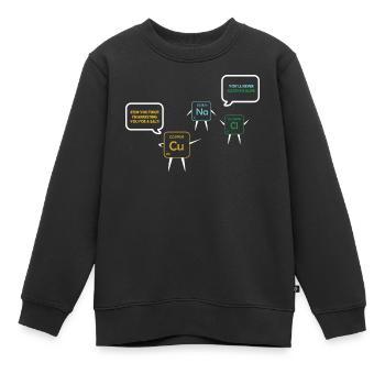 Chemielehrer Chemie Chemiker - Kinder Premium Organic Sweatshirt - Schwarz - Vorne - AI Model Kid Female (0cm)